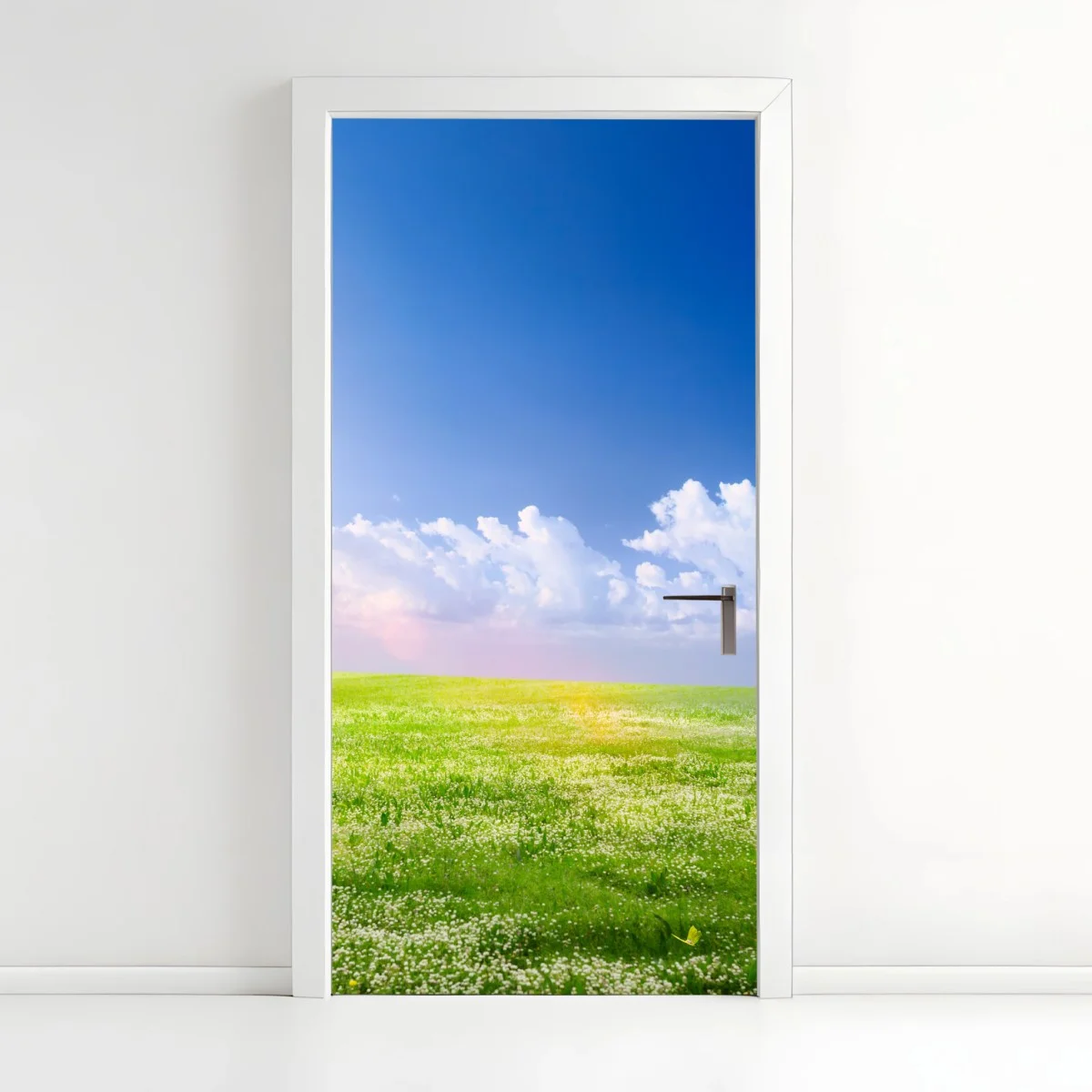 Sticker pour porte horizon printanier sous ciel bleu – Wallnifity® Sticker pour porte horizon printanier sous ciel bleu – Wallnifity®