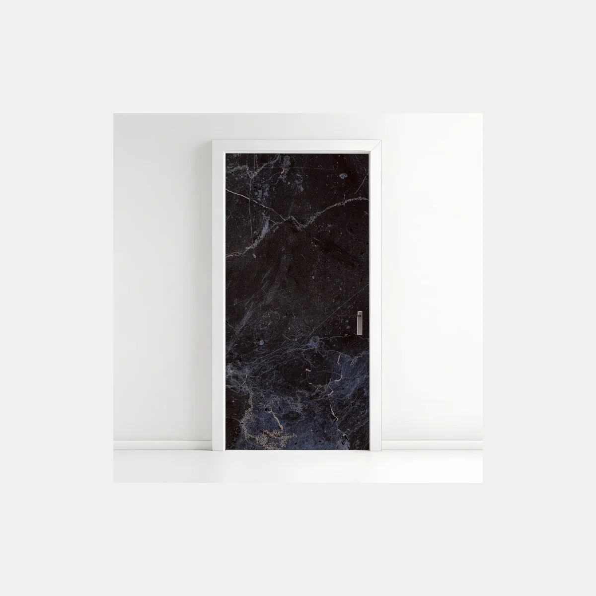 Sticker pour porte motif marbre noir et bleu aux veines élégantes – Wallnifity® Sticker pour porte motif marbre noir et bleu aux veines élégantes – Wallnifity®