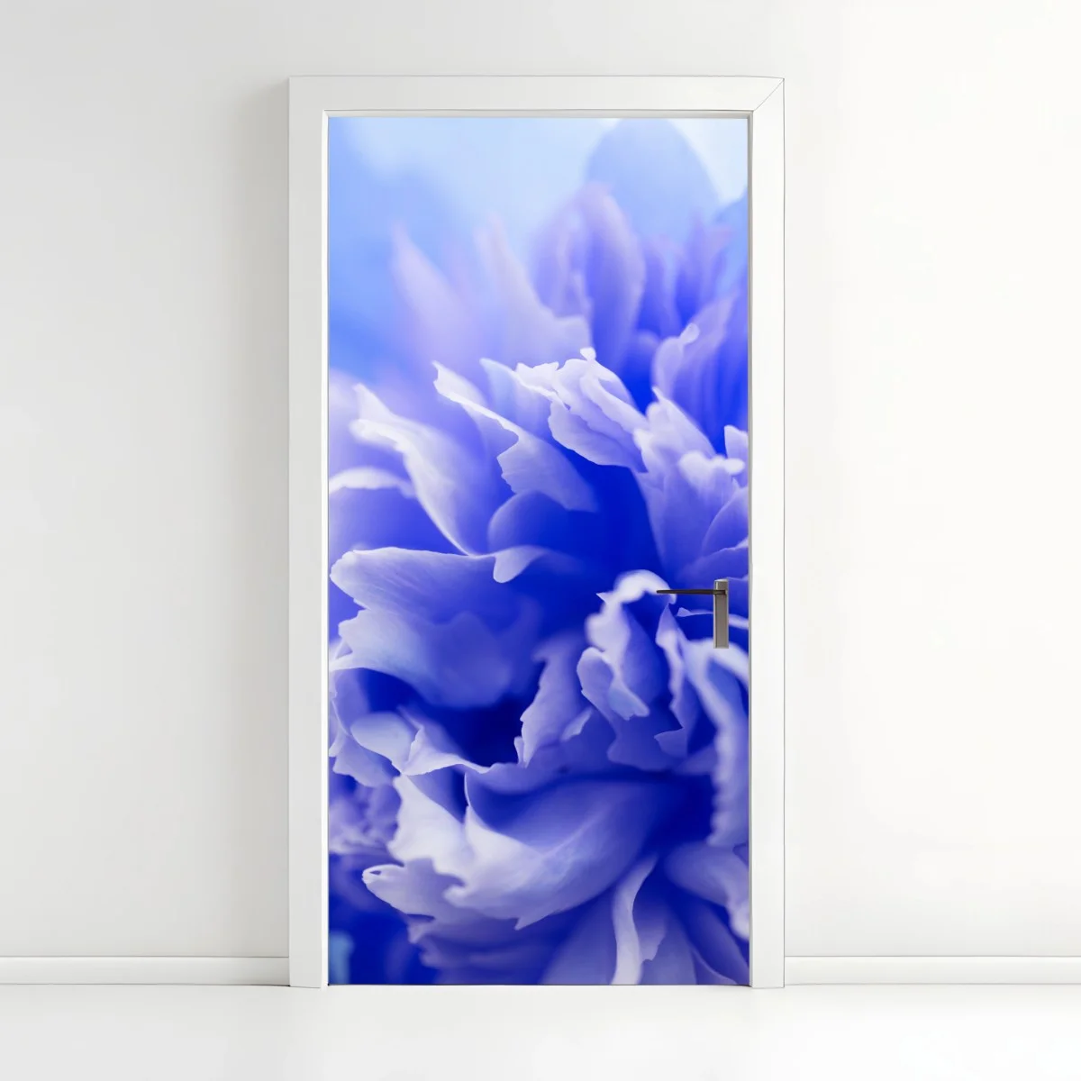 Sticker pour porte éclat floral bleu abstrait – Wallnifity® Sticker pour porte éclat floral bleu abstrait – Wallnifity®