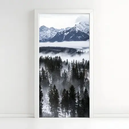 Sticker pour porte brume hivernale sur les Tatras – Wallnifity®