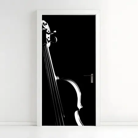 Sticker pour porte violon en clair-obscur – Wallnifity®
