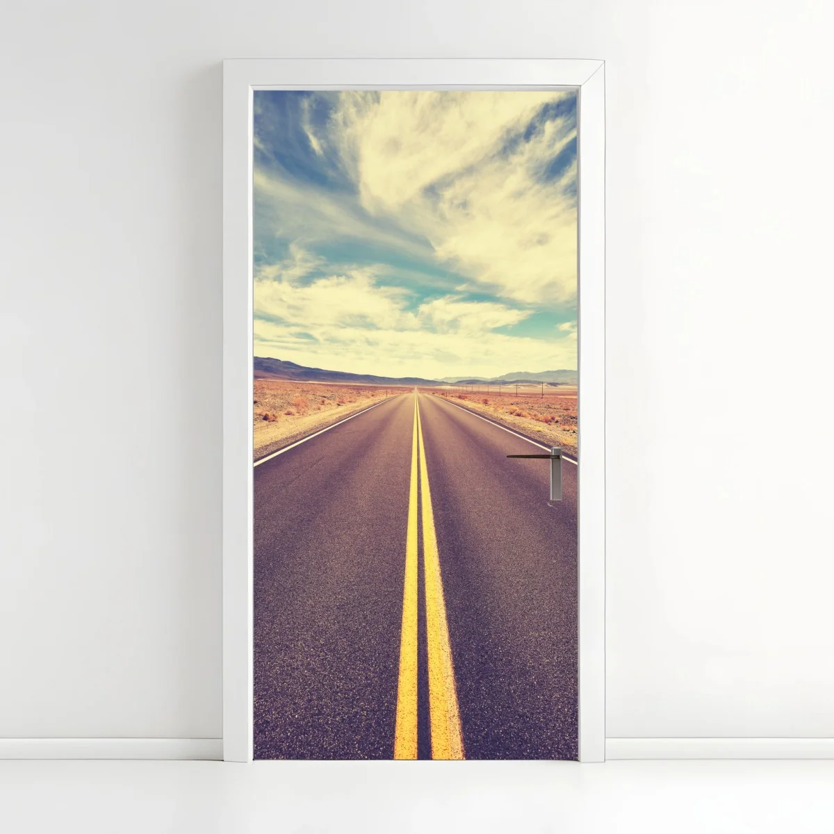 Sticker pour porte route infinie vers Death Valley – Wallnifity® Sticker pour porte route infinie vers Death Valley – Wallnifity®