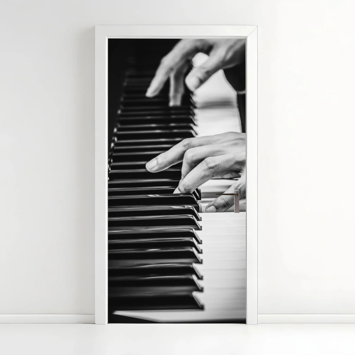 Sticker pour porte mains de pianiste en noir et blanc – Wallnifity® Sticker pour porte mains de pianiste en noir et blanc – Wallnifity®