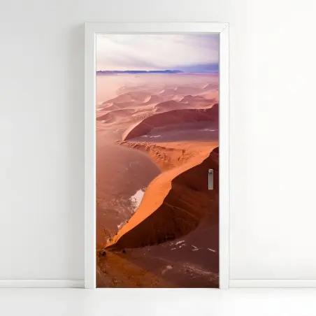 Sticker pour porte dunes sculptées de Sossusvlei, Namibie – Wallnifity®