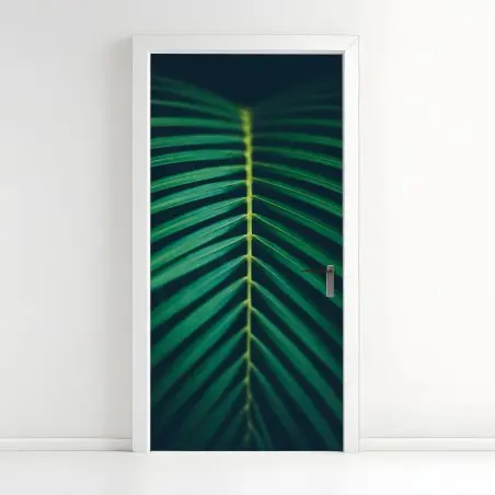 Sticker pour porte feuille de palmier en composition verticale – Wallnifity®