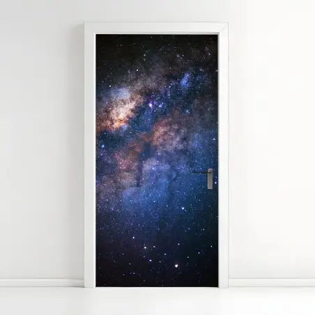 Sticker pour porte cœur de la Voie lactée: ciel étoilé cosmique – Wallnifity®