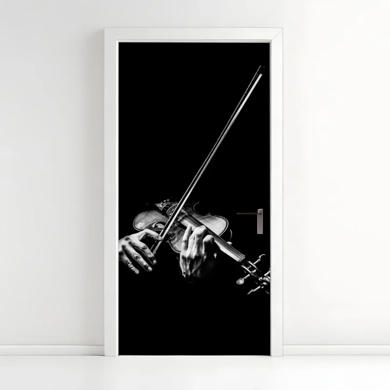 Sticker pour porte mains et violon en clair-obscur – Wallnifity® Sticker pour porte mains et violon en clair-obscur – Wallnifity®