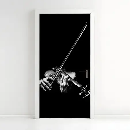 Sticker pour porte mains et violon en clair-obscur – Wallnifity®