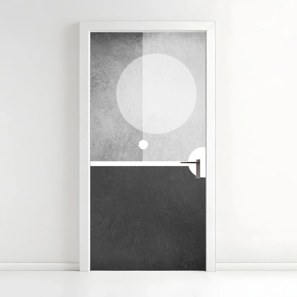 Sticker pour porte cercle minimal sur fond texturé – Wallnifity® Sticker pour porte cercle minimal sur fond texturé – Wallnifity®
