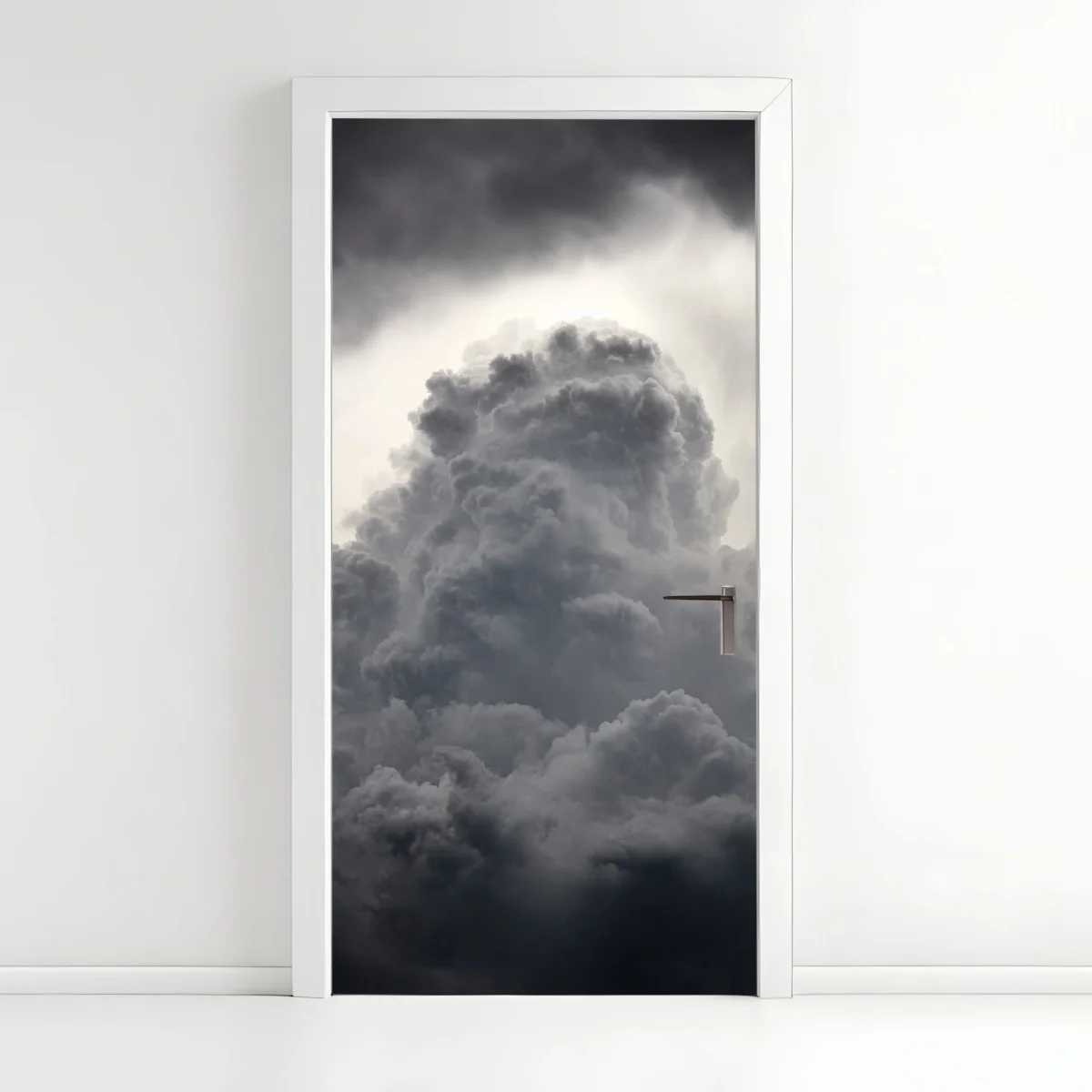 Sticker pour porte colonne nuageuse orageuse en nuances de gris – Wallnifity® Sticker pour porte colonne nuageuse orageuse en nuances de gris – Wallnifity®