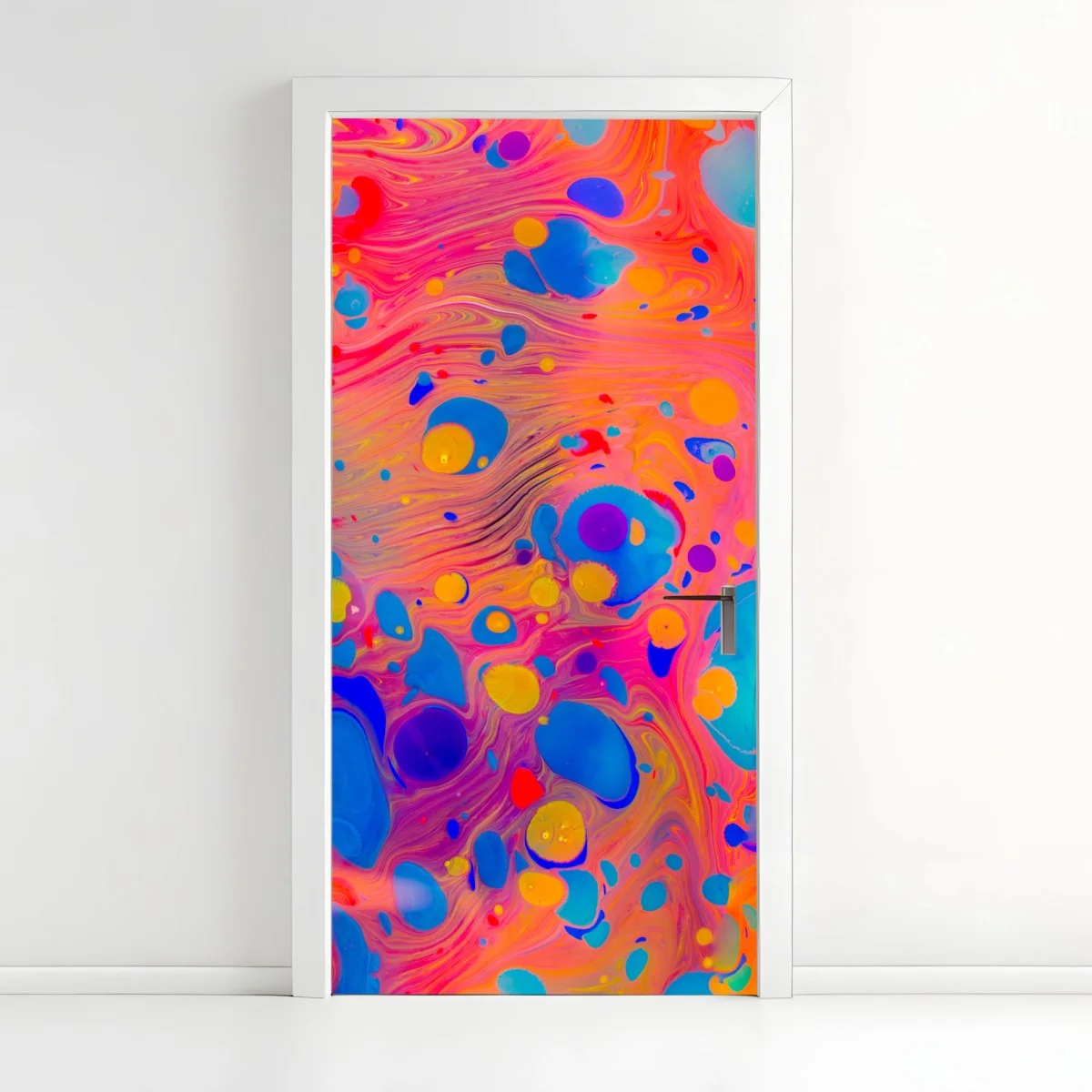 Sticker pour porte marbrures ottomanes multicolores – Wallnifity® Sticker pour porte marbrures ottomanes multicolores – Wallnifity®
