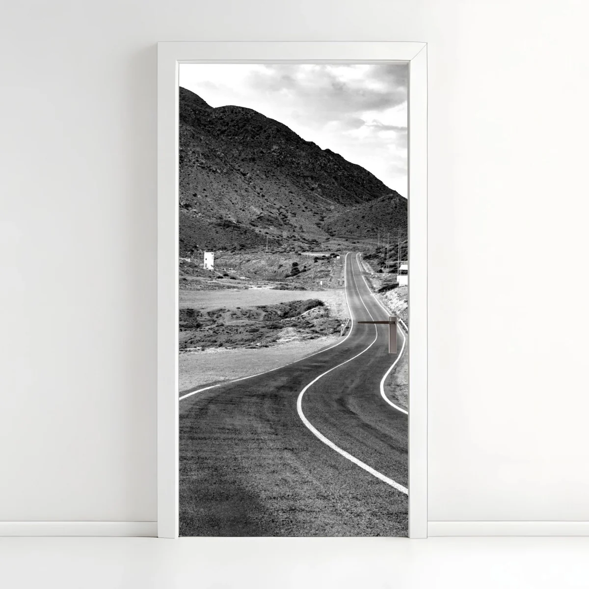 Sticker pour porte route sinueuse vers les montagnes – Wallnifity® Sticker pour porte route sinueuse vers les montagnes – Wallnifity®