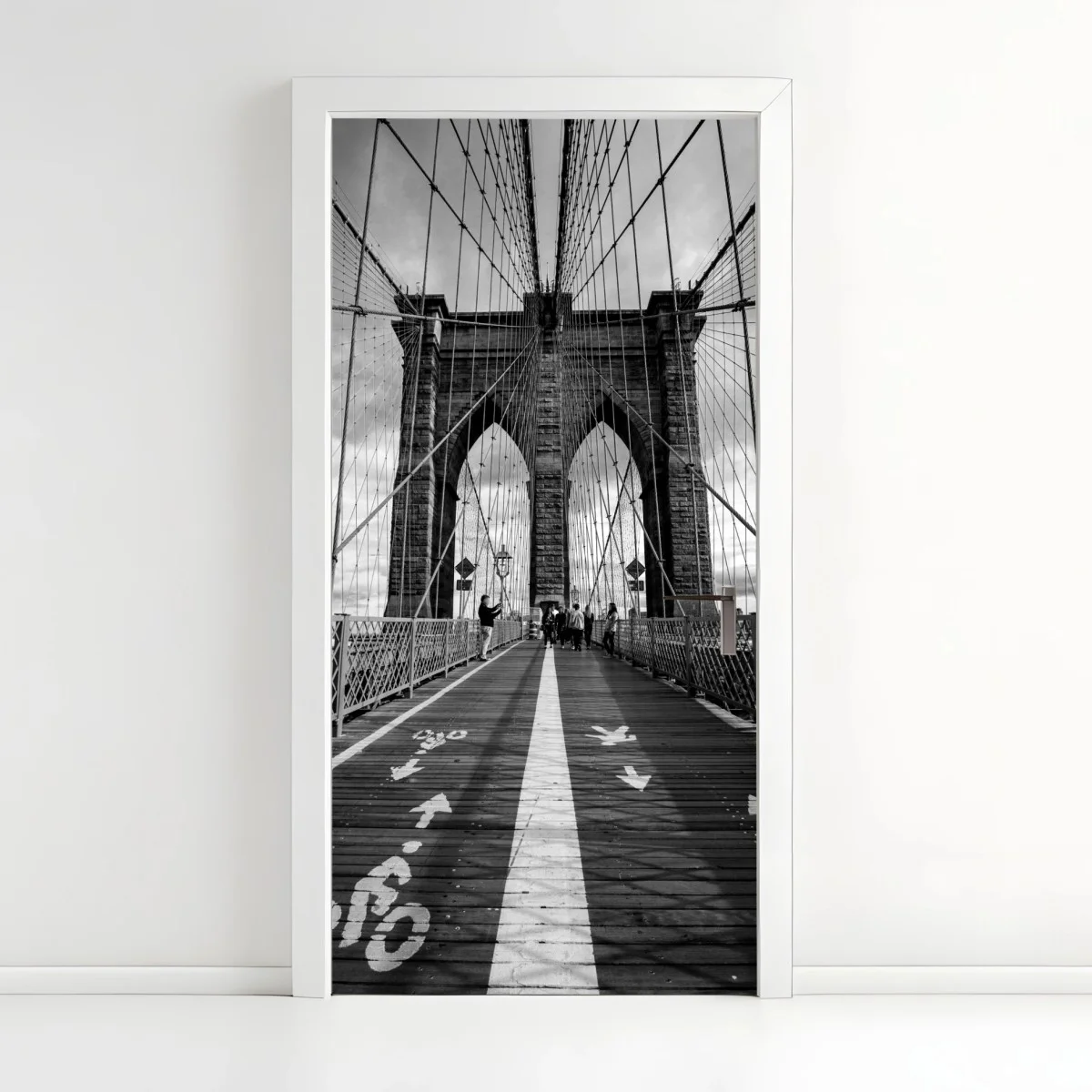 Sticker pour porte pont de Brooklyn en perspective – Wallnifity® Sticker pour porte pont de Brooklyn en perspective – Wallnifity®