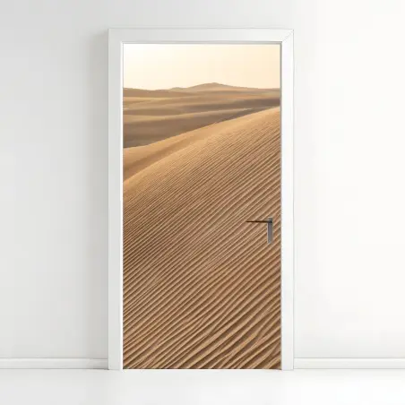 Sticker pour porte vagues de sable dorées – Wallnifity®