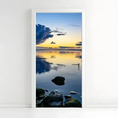 Sticker pour porte reflets dorés au crépuscule – Wallnifity®
