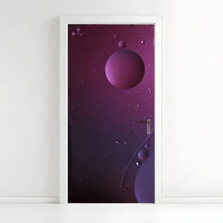 Sticker pour porte rêve cosmique en violet – Wallnifity®