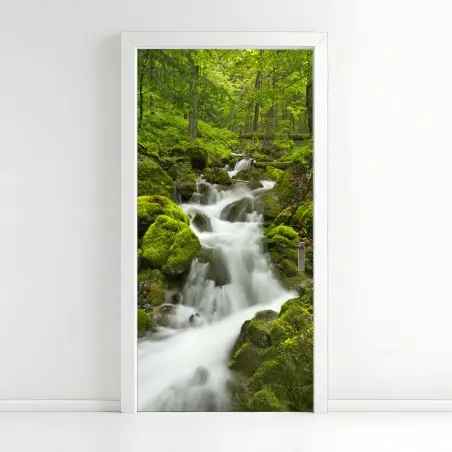 Sticker pour porte cascade féerique de Slovenský Raj – Wallnifity®