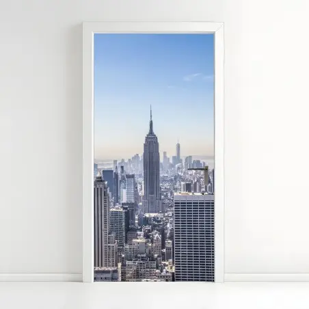 Sticker pour porte vue emblématique de New York au cœur de Manhattan – Wallnifity®