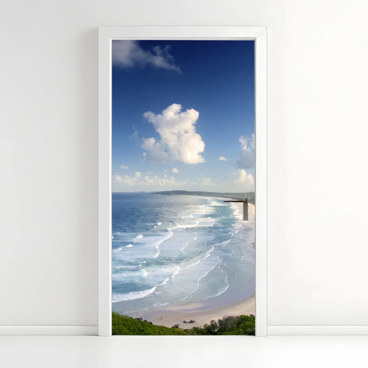 Sticker pour porte vue aérienne de Byron Bay – Wallnifity® Sticker pour porte vue aérienne de Byron Bay – Wallnifity®