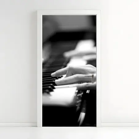 Sticker pour porte mains au piano — instant d'élégance musicale – Wallnifity®