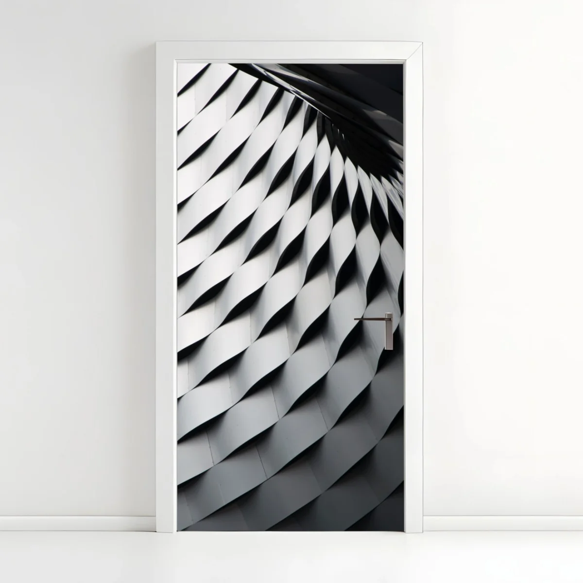 Sticker pour porte vagues métalliques motif architectural abstrait – Wallnifity® Sticker pour porte vagues métalliques motif architectural abstrait – Wallnifity®