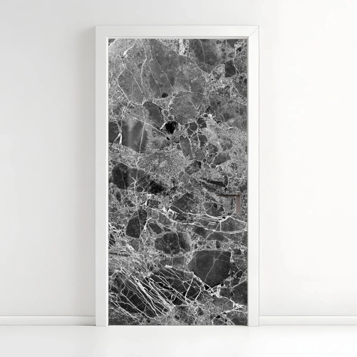 Sticker pour porte marbre noir et blanc : élégance intemporelle – Wallnifity® Sticker pour porte marbre noir et blanc : élégance intemporelle – Wallnifity®