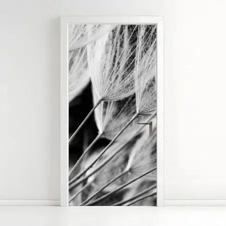 Sticker pour porte plumes de pissenlit en noir et blanc – Wallnifity®