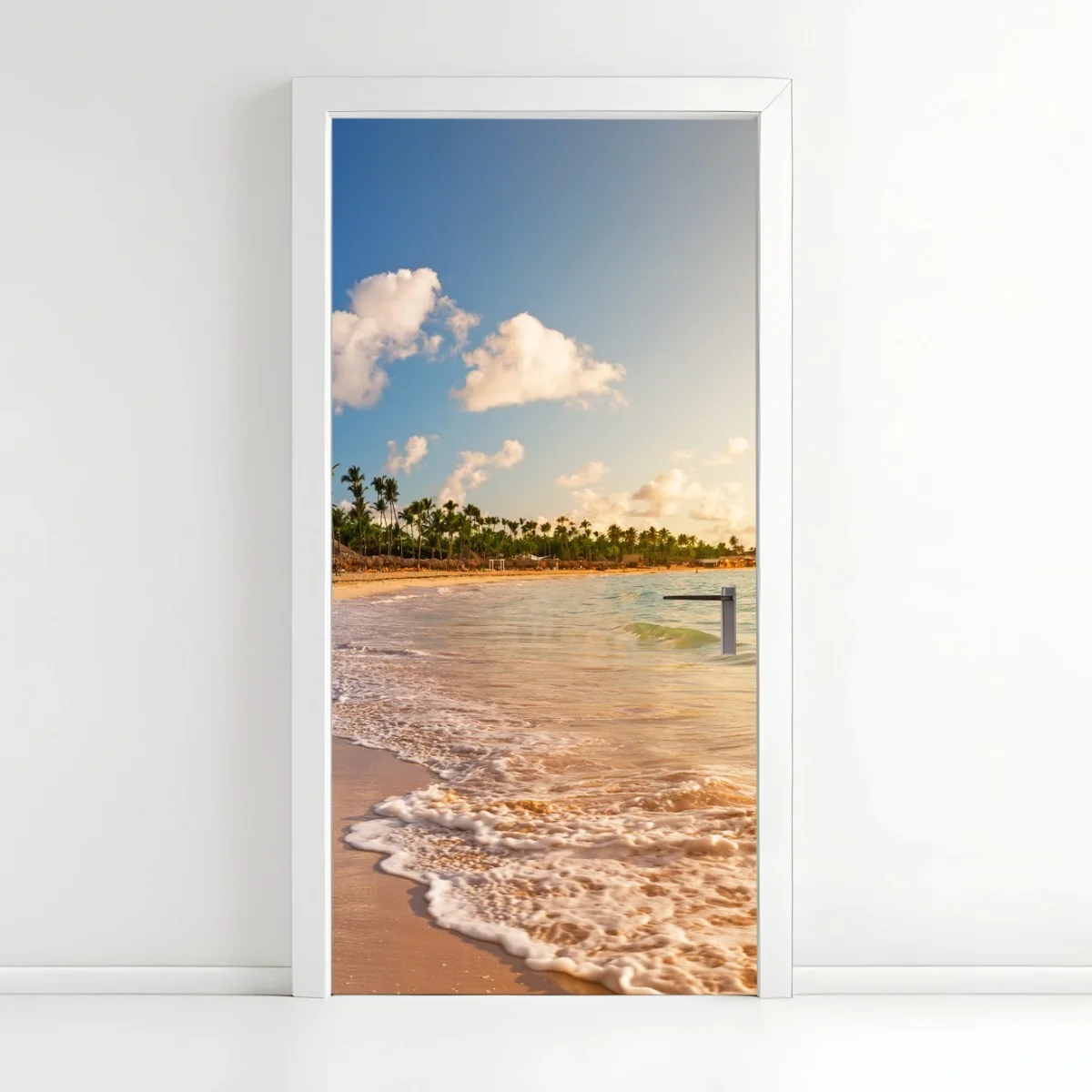 Sticker pour porte coucher de soleil tropical sur la plage – Wallnifity® Sticker pour porte coucher de soleil tropical sur la plage – Wallnifity®