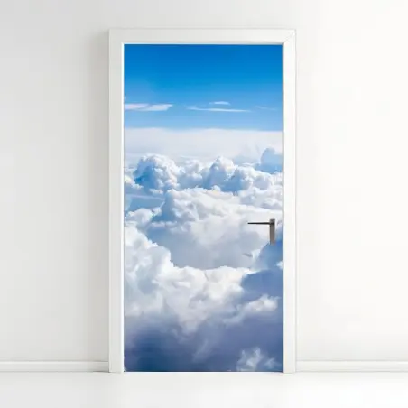 Sticker pour porte mer de nuages célestes – Wallnifity®