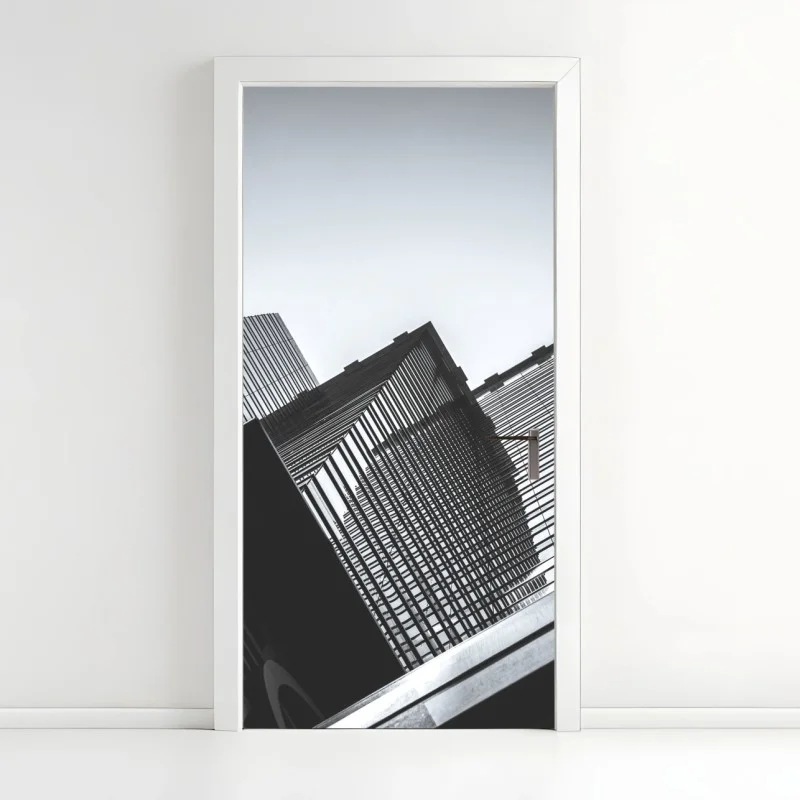 Sticker pour porte perspective architecturale Hong Kong – Wallnifity®