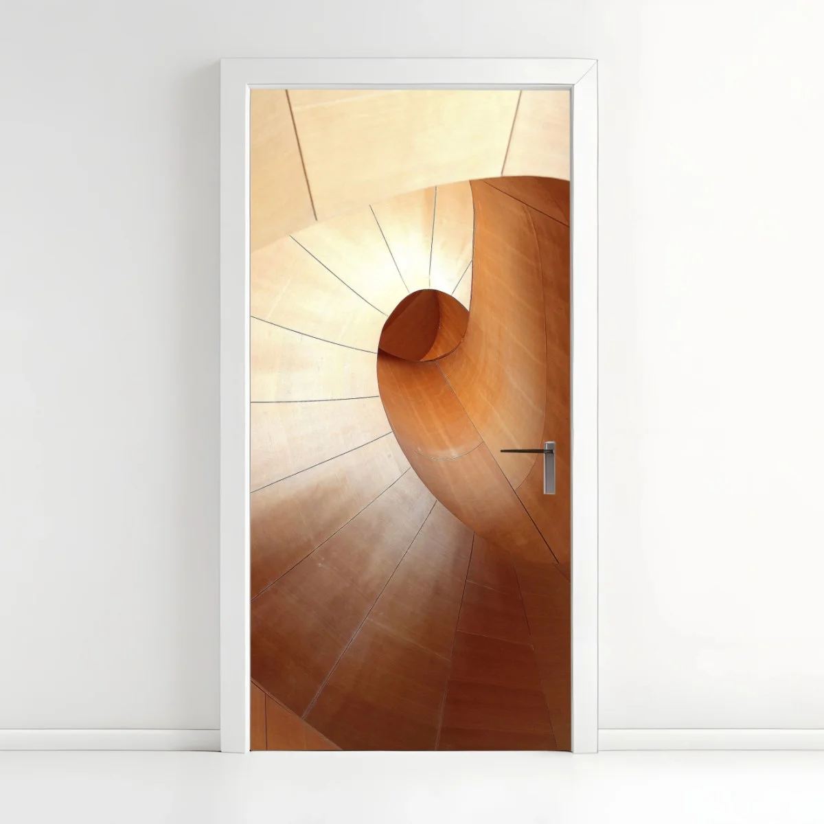 Sticker pour porte spirale architecturale en bois – Wallnifity® Sticker pour porte spirale architecturale en bois – Wallnifity®