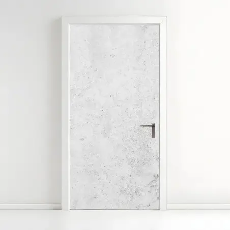 Sticker pour porte fond béton gris minimaliste – Wallnifity®