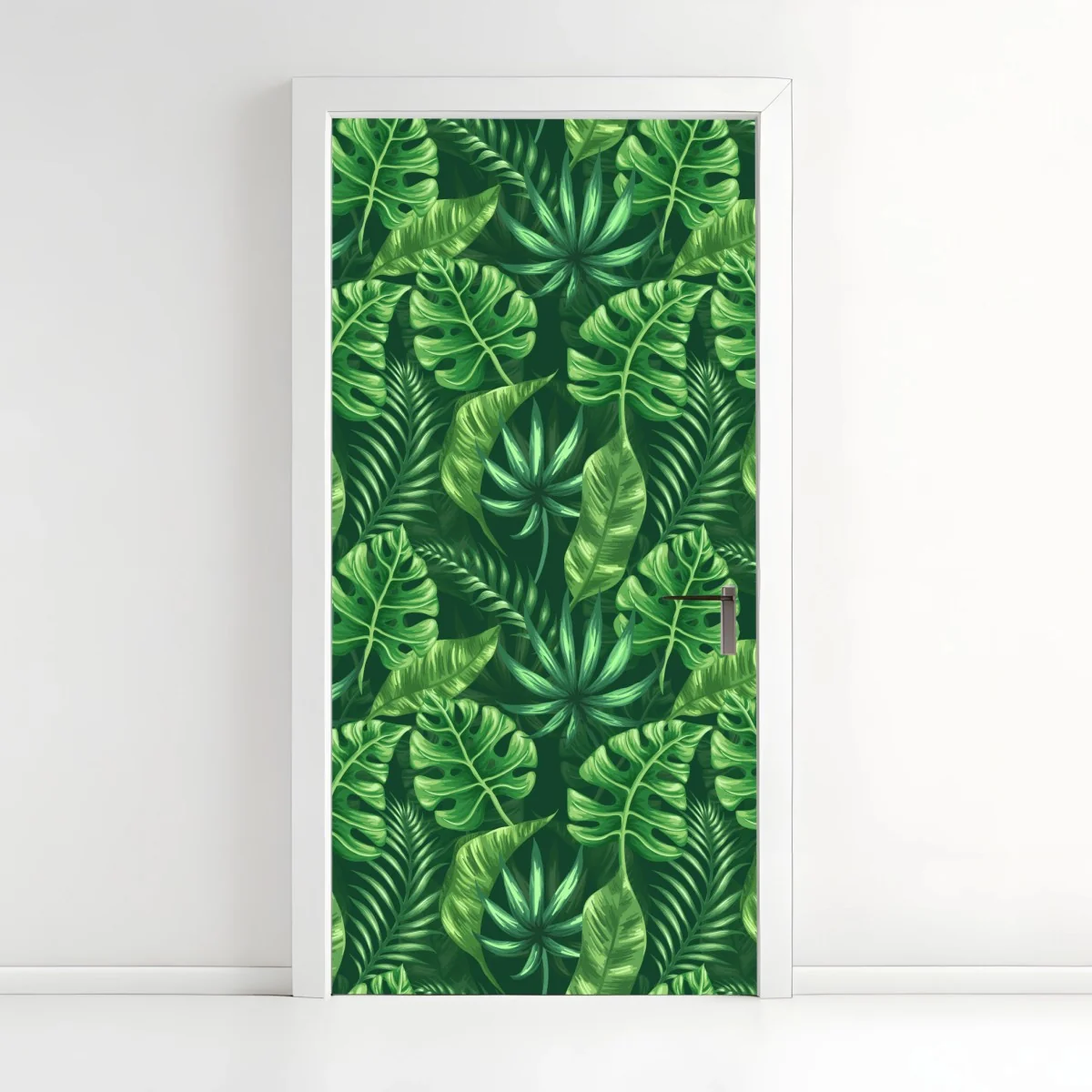 Sticker pour porte motif tropical de feuilles vertes – Wallnifity® Sticker pour porte motif tropical de feuilles vertes – Wallnifity®