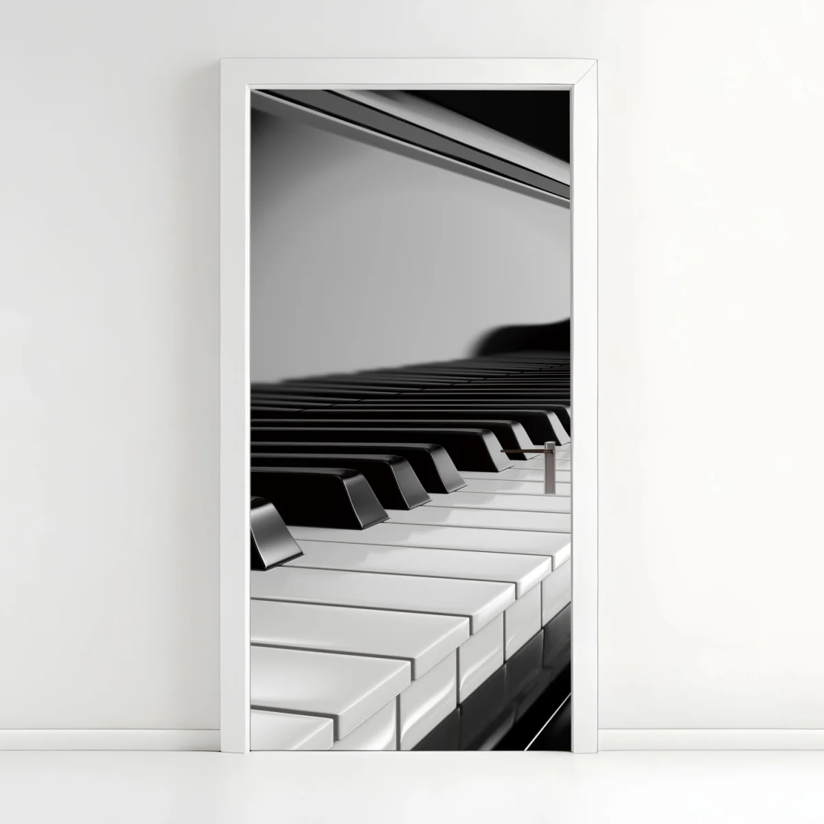 Sticker pour porte élégance du piano en noir et blanc – Wallnifity® Sticker pour porte élégance du piano en noir et blanc – Wallnifity®