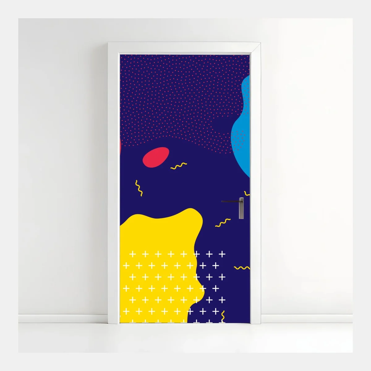 Sticker pour porte composition abstraite pop art colorée – Wallnifity® Sticker pour porte composition abstraite pop art colorée – Wallnifity®