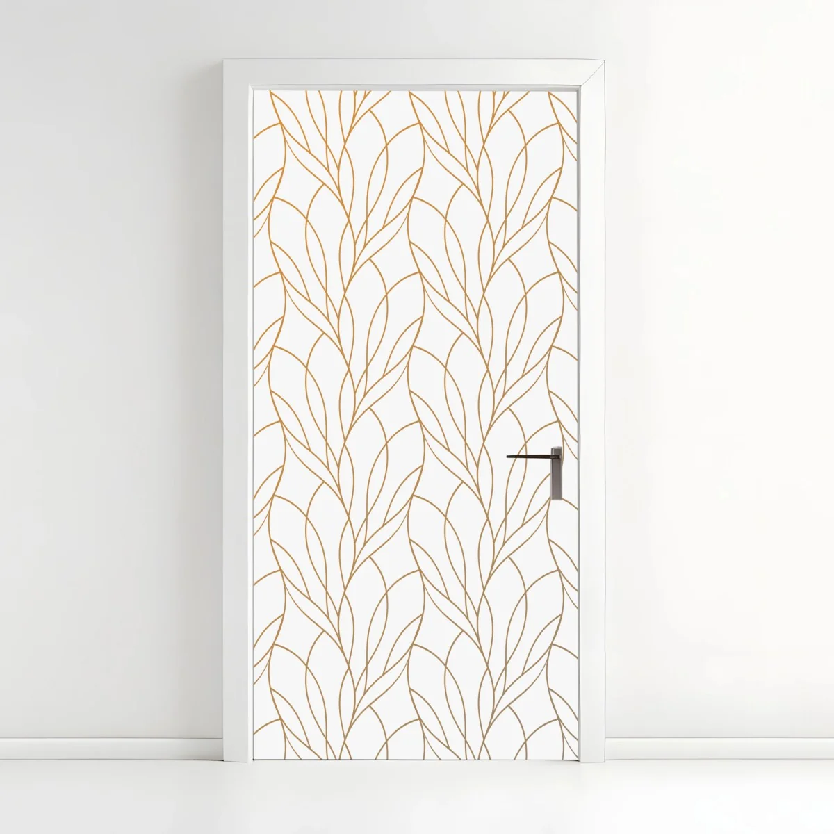 Sticker pour porte motif feuillage doré élégant pour décoration – Wallnifity® Sticker pour porte motif feuillage doré élégant pour décoration – Wallnifity®