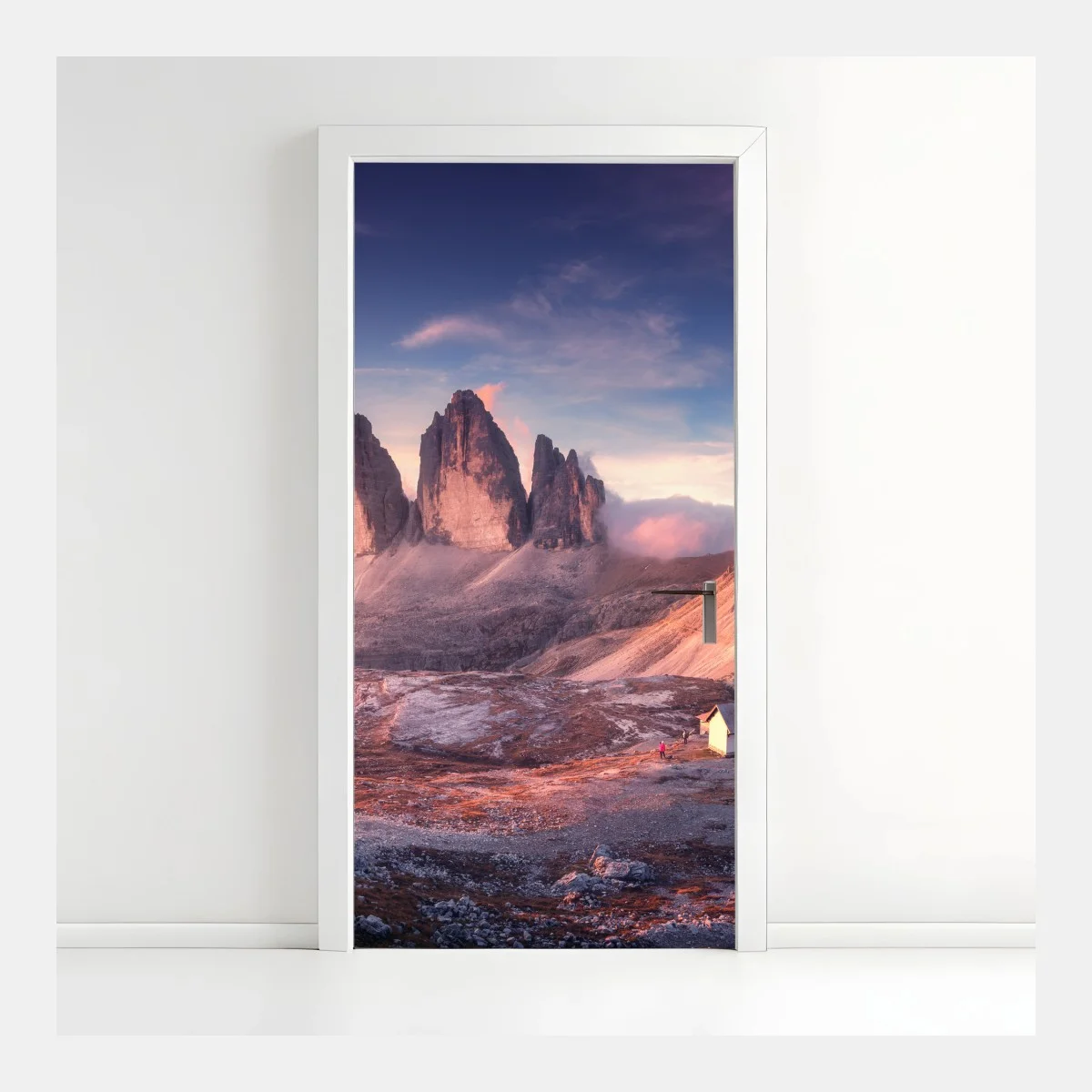 Sticker pour porte aurore sur les sommets rocheux – Wallnifity® Sticker pour porte aurore sur les sommets rocheux – Wallnifity®