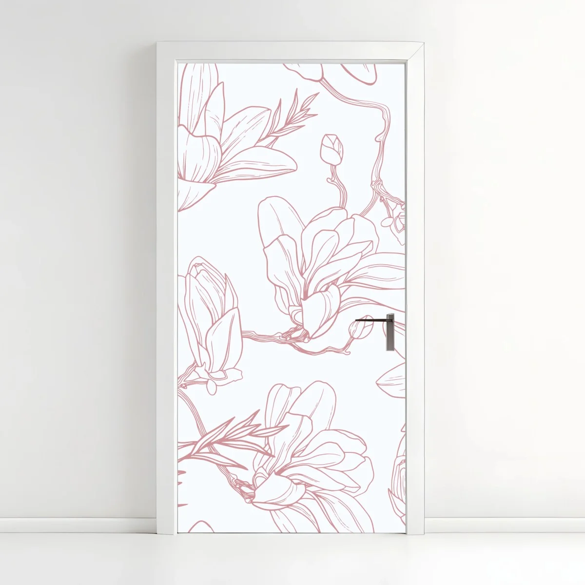 Sticker pour porte motif magnolia délicat et aérien – Wallnifity® Sticker pour porte motif magnolia délicat et aérien – Wallnifity®