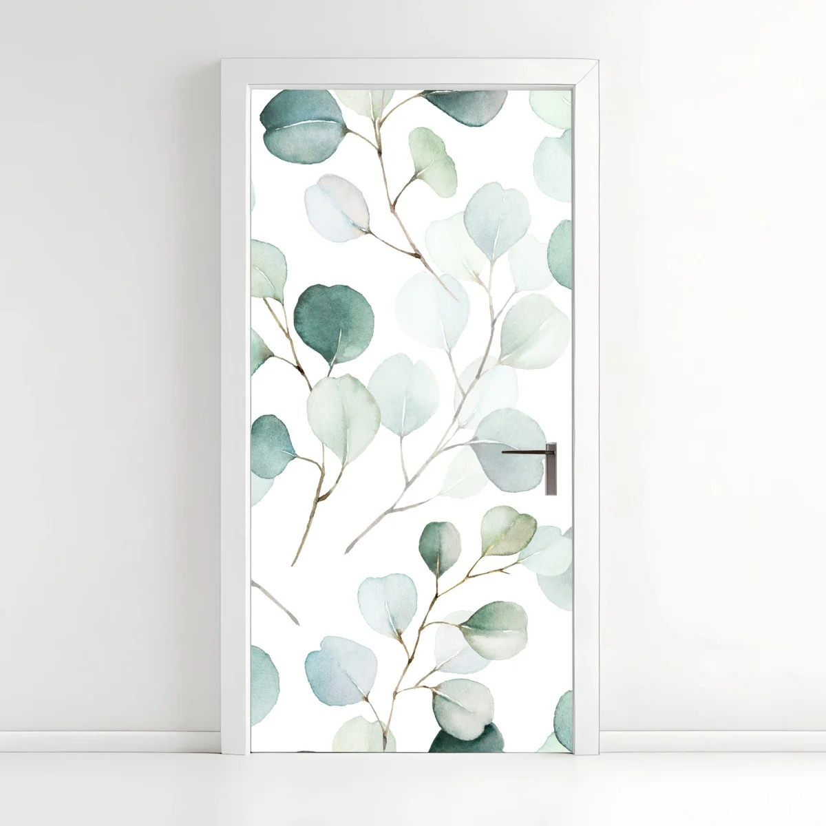 Sticker pour porte motif eucalyptus aquarelle délicat – Wallnifity® Sticker pour porte motif eucalyptus aquarelle délicat – Wallnifity®