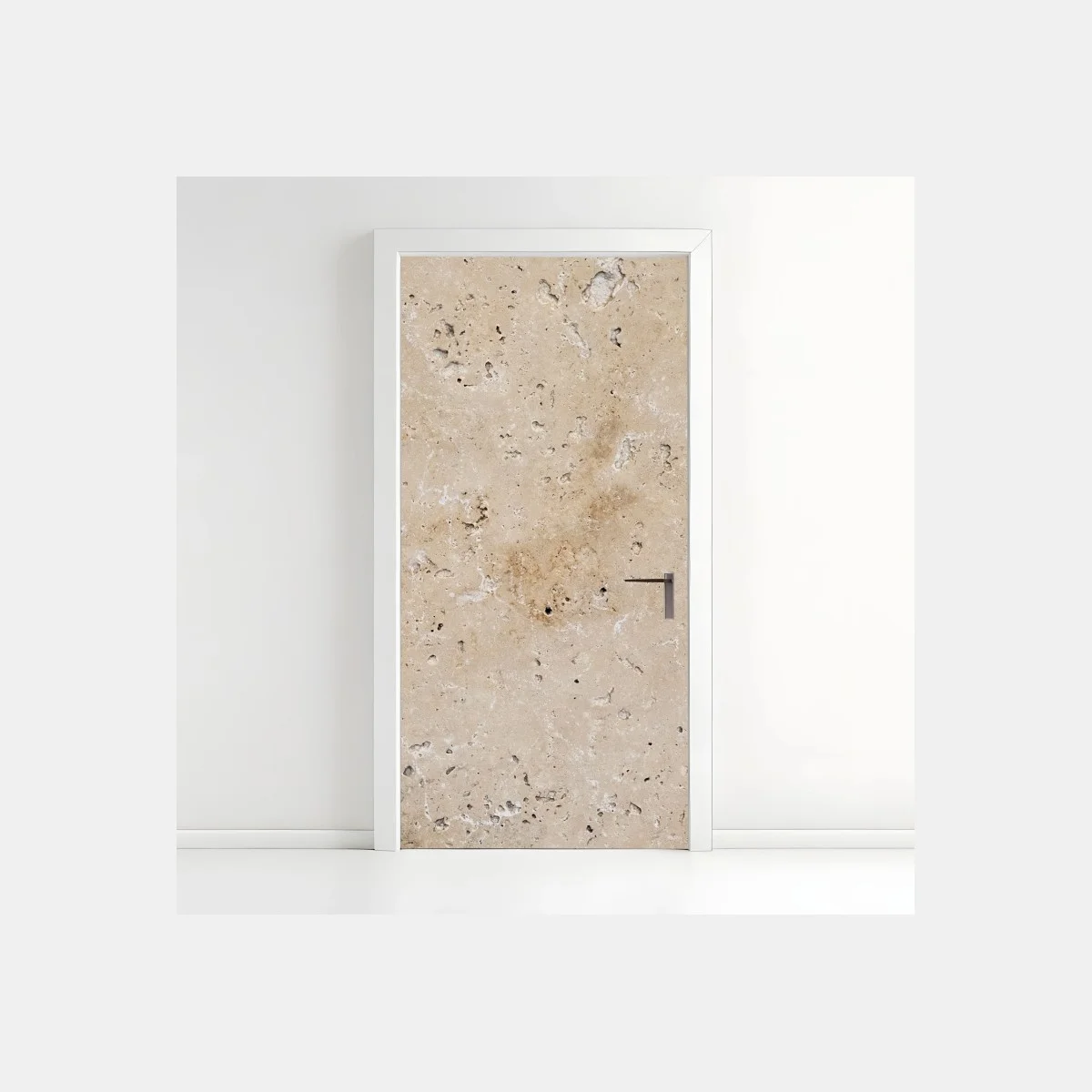Sticker pour porte texture de pierre naturelle beige et rustique – Wallnifity® Sticker pour porte texture de pierre naturelle beige et rustique – Wallnifity®