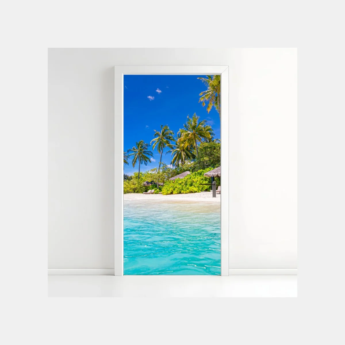 Sticker pour porte plage tropicale paradisiaque bord de mer – Wallnifity® Sticker pour porte plage tropicale paradisiaque bord de mer – Wallnifity®
