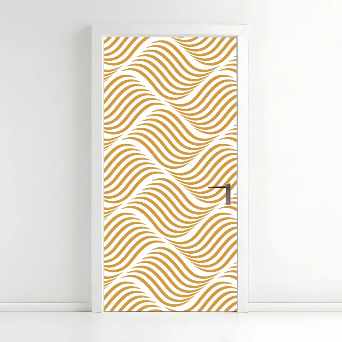 Sticker pour porte motif ondulé doré pour décoration murale – Wallnifity® Sticker pour porte motif ondulé doré pour décoration murale – Wallnifity®