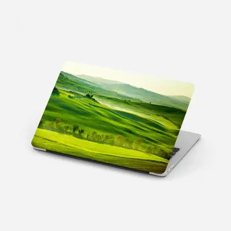 Sticker pour ordinateur portable douceur des collines de San Quirico d'Orcia, Toscane – Wallnifity®