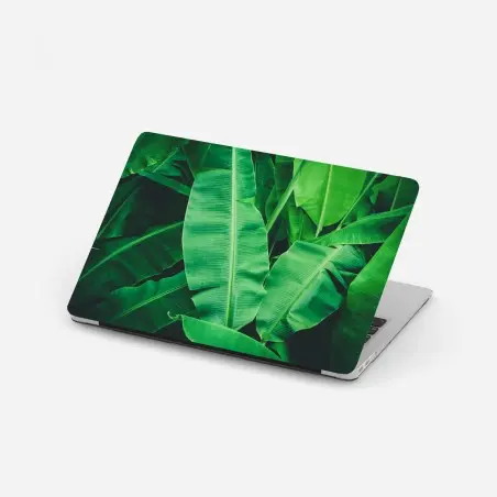 Sticker pour ordinateur portable feuillage de bananier tropical luxuriant – Wallnifity®