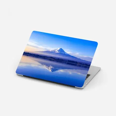 Sticker pour ordinateur portable matinée sereine au Mont Fuji – Wallnifity®