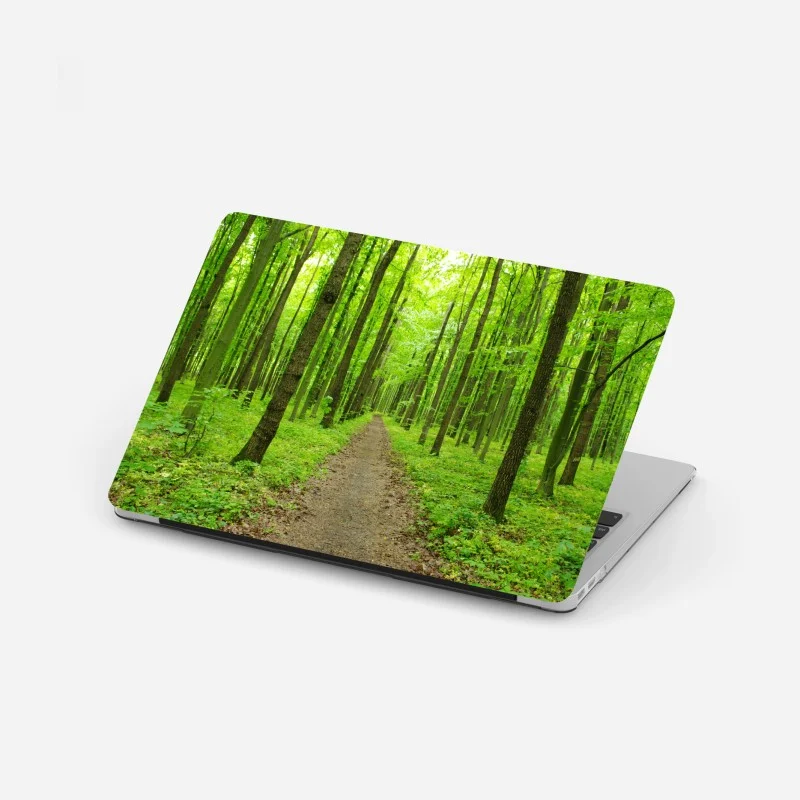 Sticker pour ordinateur portable sentier verdoyant en forêt au printemps – Wallnifity® Sticker pour ordinateur portable sentier verdoyant en forêt au printemps – Wallnifity®