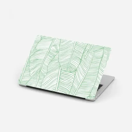 Sticker pour ordinateur portable motif feuilles de bananier vert menthe – Wallnifity®