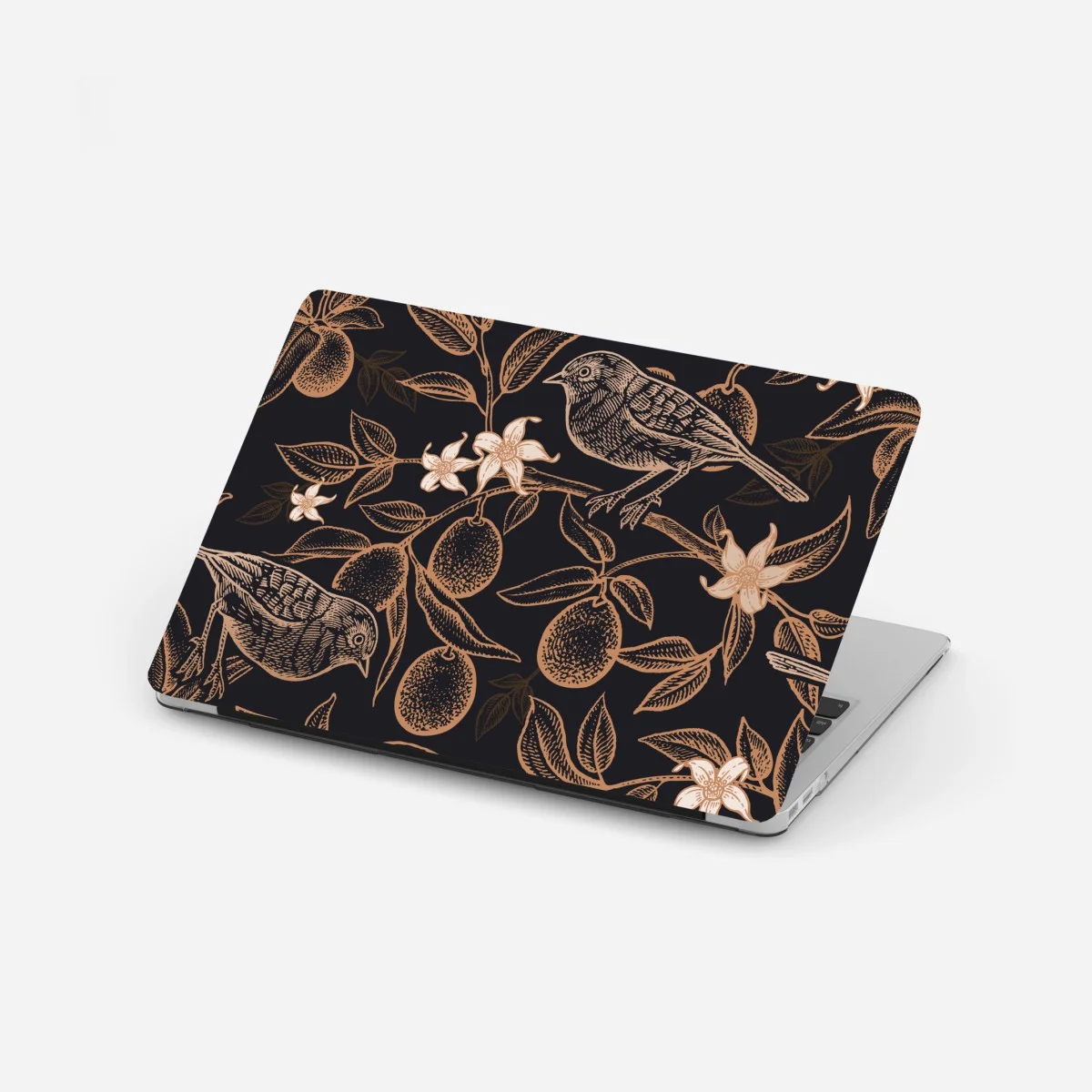 Sticker pour ordinateur portable motif botanique d'oiseaux et d'agrumes sur fond noir – Wallnifity® Sticker pour ordinateur portable motif botanique d'oiseaux et d'agrumes sur fond noir – Wallnifity®
