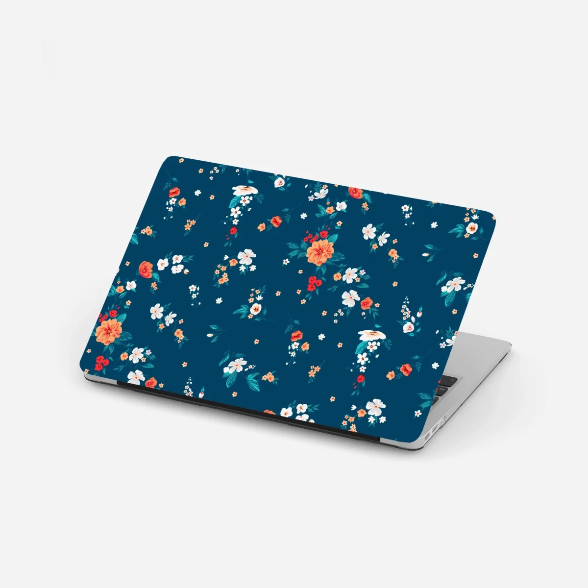 Sticker pour ordinateur portable motif floral rétro sur fond bleu profond – Wallnifity® Sticker pour ordinateur portable motif floral rétro sur fond bleu profond – Wallnifity®