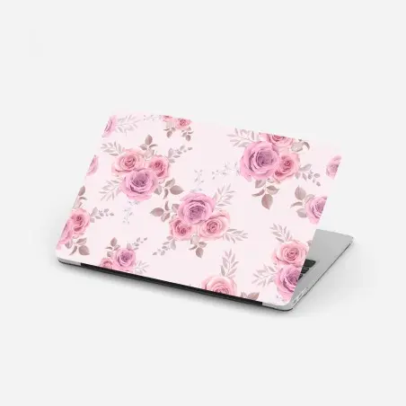 Sticker pour ordinateur portable motif floral de roses pastel – Wallnifity®